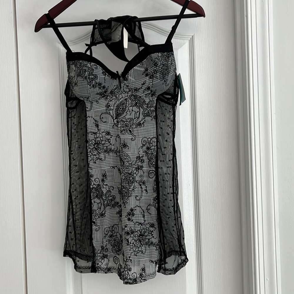 Two piece sexy nightwear.